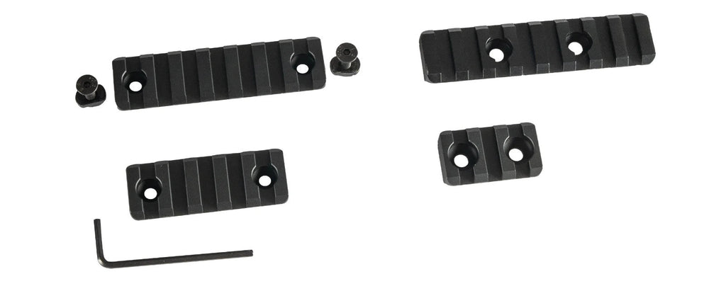 LINKOGEAR MLOK-Style Picatinny Rail 3-7 Slot 6061-T6 Aluminum + Hardware Tool