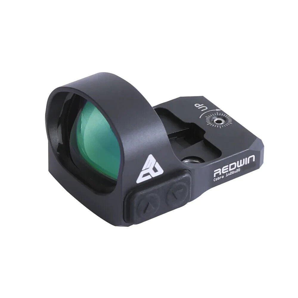 Red Win Cobra 28x20 Green Dot Sight - ALS & Manual, IPX67, 8-Level Illumination