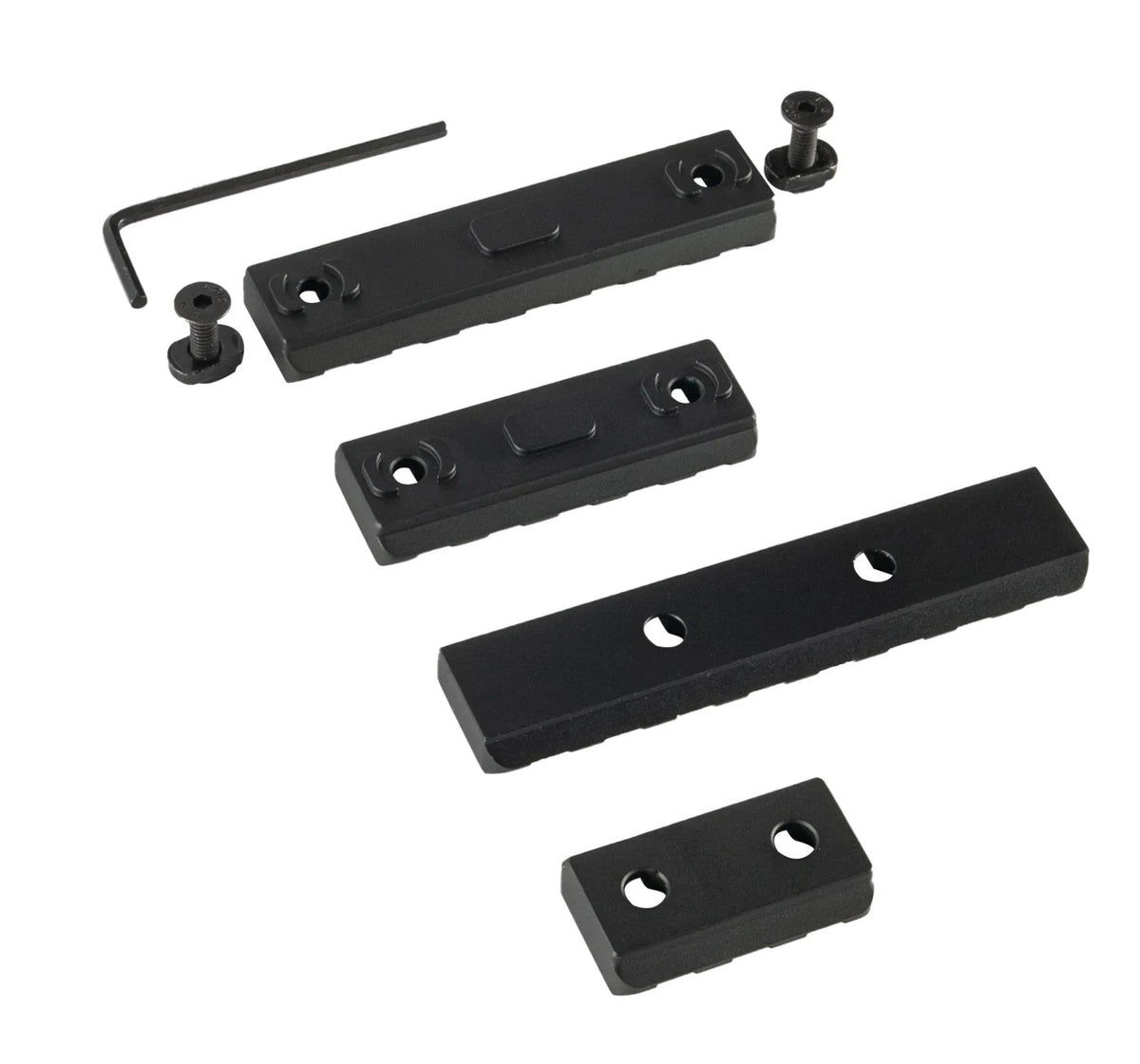 LINKOGEAR MLOK-Style Picatinny Rail 3-7 Slot 6061-T6 Aluminum + Hardware Tool