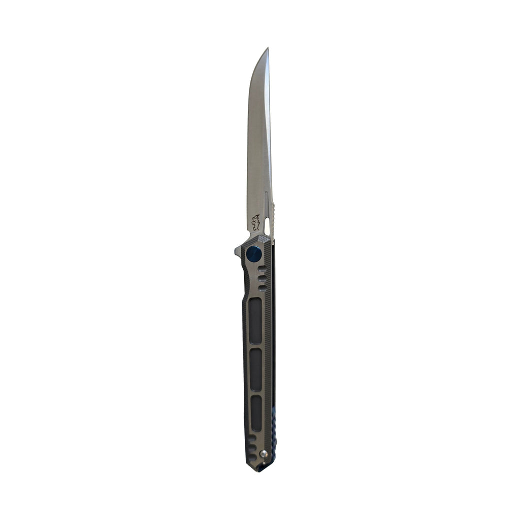 Luxury Folding Knife, M390 Steel Blade, Titanium Handle, Smooth EDC Flipper, 8.35"