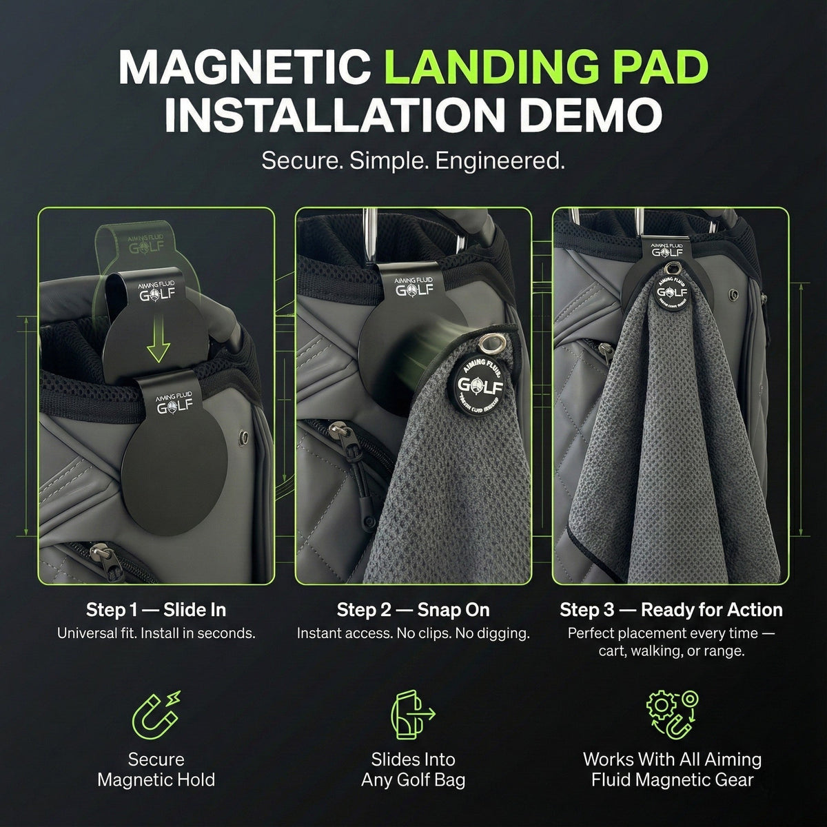 Light Duty Magnetic Towel + Landing Pad System